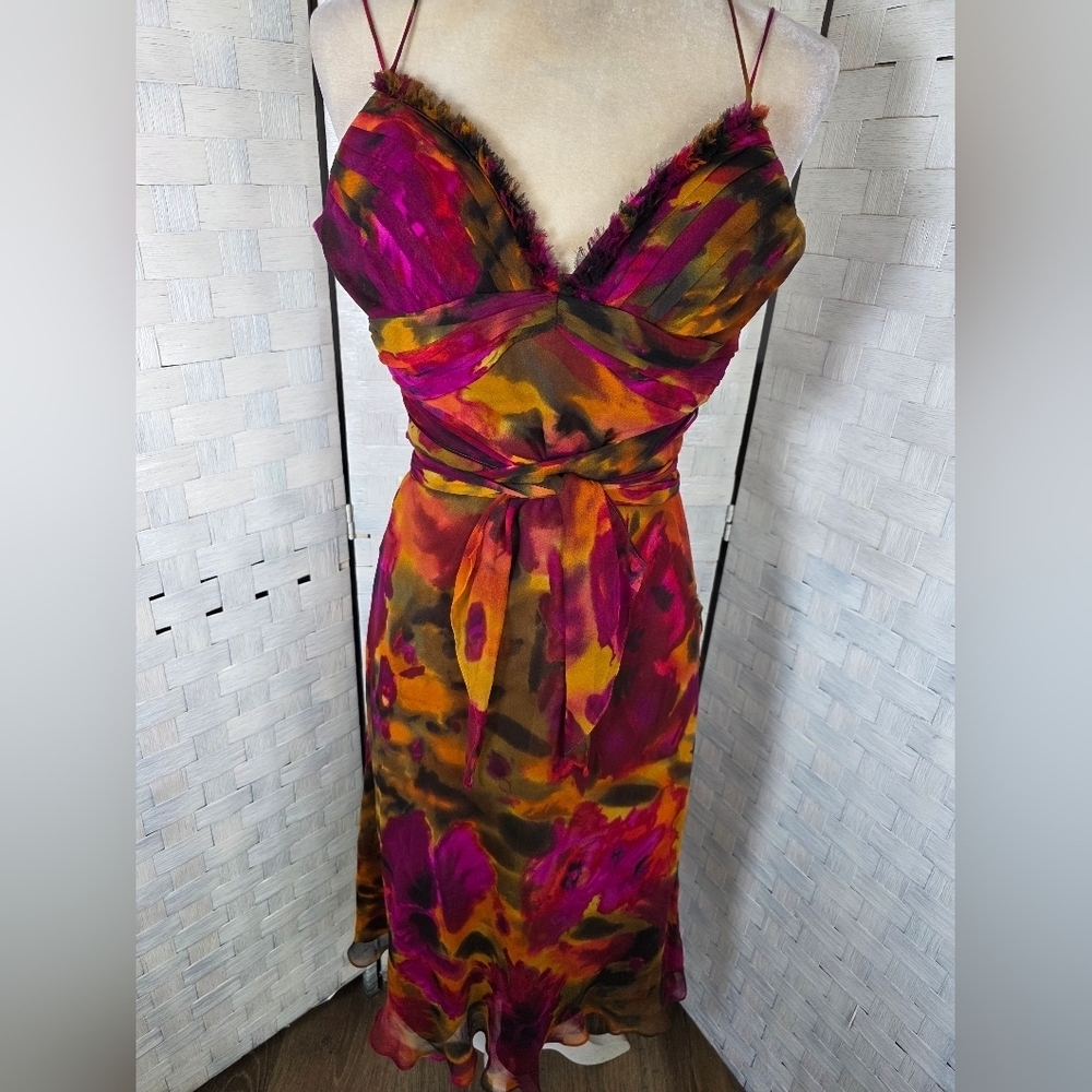 Vntg. CACHE Midi Sundress - Picture 4 of 11